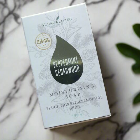 Peppermint Cedarwood Pfefferminz Zedernholz Young Living ätherisches Öl moisturizing Soap